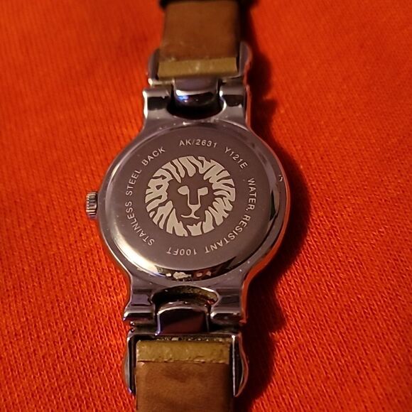 Anne Klein AK2631SVTNJ Analog Watch‎ Wristwatch For Women Silver & Grey/Tan - Picture 8 of 12